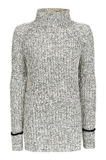 Topshop Petite Oversized Tweedy Jumper
