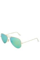 Topshop *gold Large Aviator By Ray-ban