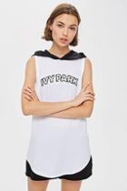 Topshop Mesh Hooded Tank Top By Ivy Park