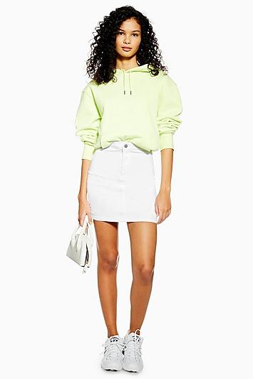 Topshop White Joni Skirt