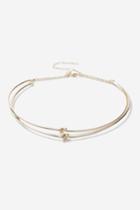 Topshop Multi Knot Choker Necklace