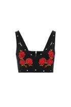 Topshop Western Stud Floral Print Bralet