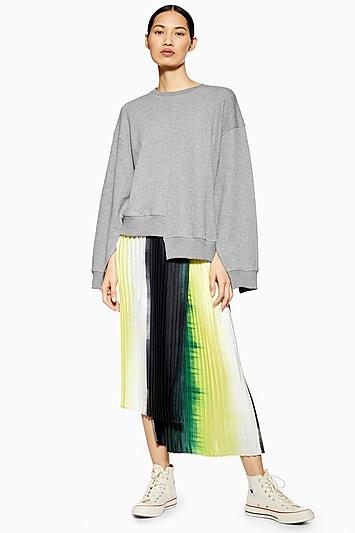 Topshop *asymmetric Hem Jumper By Boutique