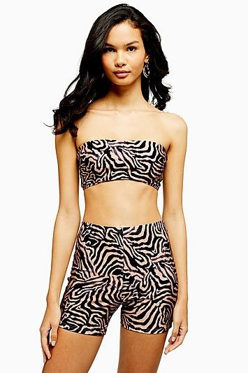 Topshop Tiger Print Cycling Shorts