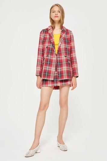 Topshop Summer Check Suit Jacket