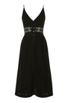 Topshop Crochet Detail Midi Sundress