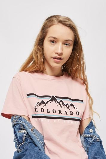Topshop Tall 'colorado' Motif T-shirt