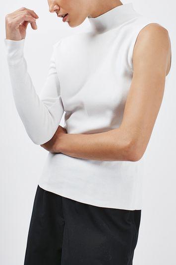 Topshop Asymmetric Funnel Jumper By Boutique