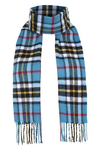 Topshop Thompson Blue Check Scarf