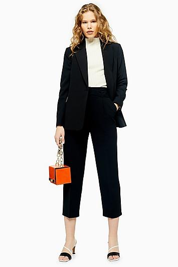 Topshop Tall Smart Buckle Peg Trousers
