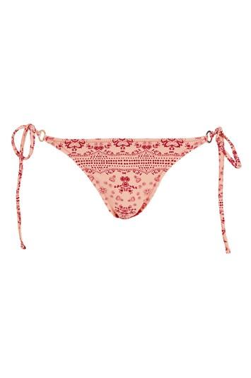 Topshop *tie Side Bikini Bottoms By Mink Pink