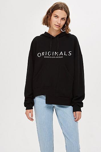 Topshop 'originals' Logo Hoodie