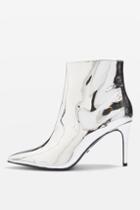 Topshop Mimosa Metallic Ankle Boots