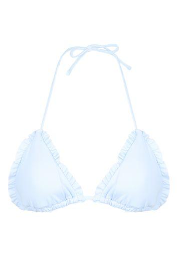 Topshop Frill Edge Triangle Top