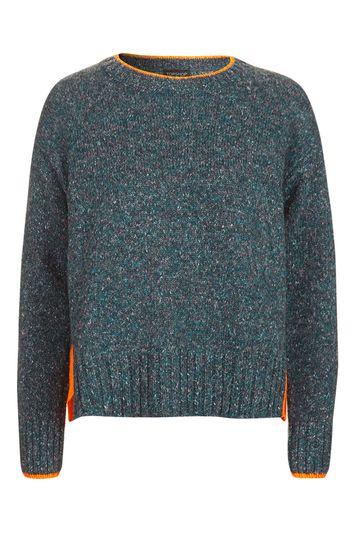 Topshop Bright Trim Marle Jumper