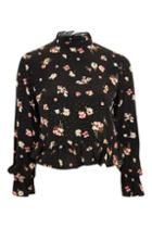 Topshop Tall Floral High Neck Top