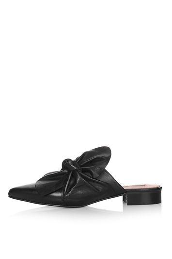 Topshop Pistachio Limited Edition Bow Mules
