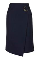Topshop Premium Wrap Midi Skirt