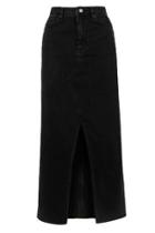 Topshop Moto Maxi Denim Skirt