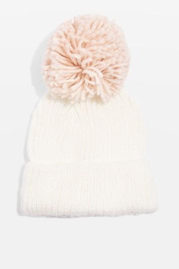 Topshop Oversized Pom Pom Beanie Hat