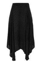 Topshop Asymmetric Self Jacquard Midi Skirt