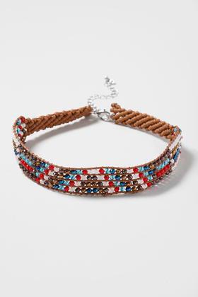 Topshop Multicolour Facet Choker