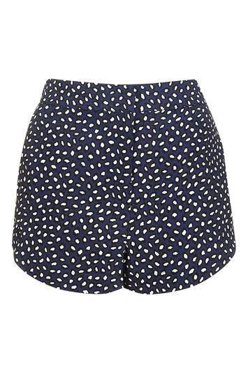 Topshop Tall Animal Smudge Shorts