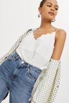 Topshop Scalloped Hem Camisole Top