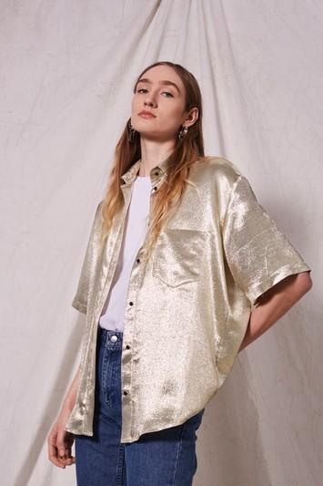 Topshop *bowling Shirt By Boutique