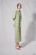 Topshop *neon Checked Pyjama Pants By Boutique