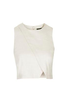 Topshop Wrap-over Shell Top