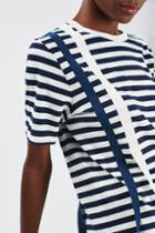 Topshop Taped Stripe Tee By Boutique