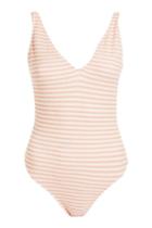 Topshop Pastel Shirred Swimsuit