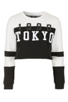 Topshop Petite Tokyo Motif Sweatshirt