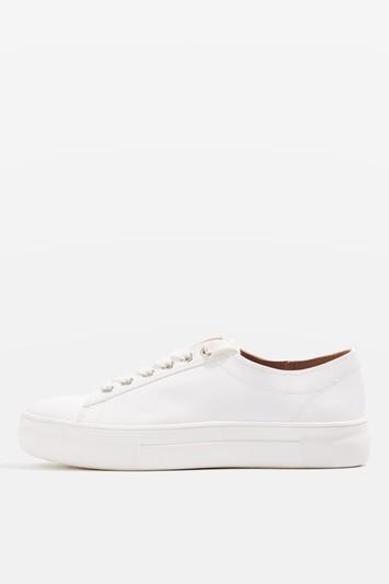 Topshop Caramel Flatform Lace Up Trainers