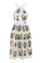 Topshop *floral Embroidered Prom Dress By Rare