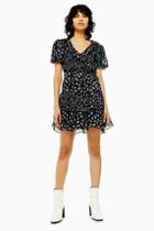 Topshop Ditsy Ruffle Mini Tea Dress