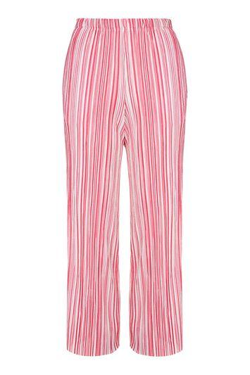 Topshop Striped Pleat Trousers