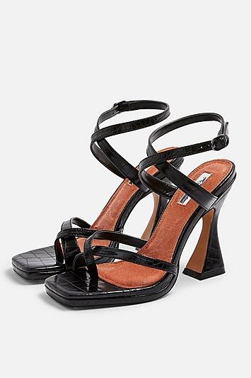 Topshop Rock Sculpt Heel Sandals