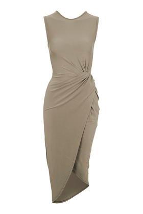Topshop *sleeveless Knot Dress By Wal