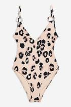 Topshop Animal Print One Piece