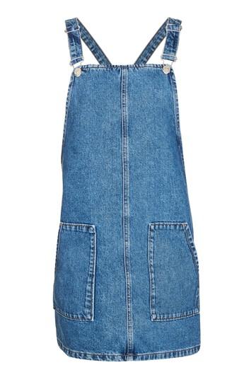 Topshop Moto True Denim Pinafore Dress