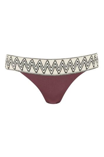 Topshop Zig Zag Trim Bikini Pants