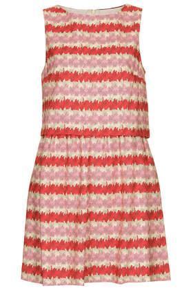 Topshop Kiwi Stripe Print Dress