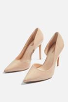 Topshop *wide Fit Gallery Leather Court Shoes