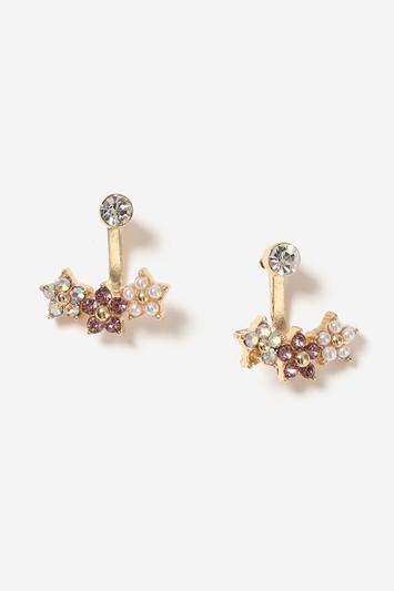 Topshop Flower Front & Back Earrings