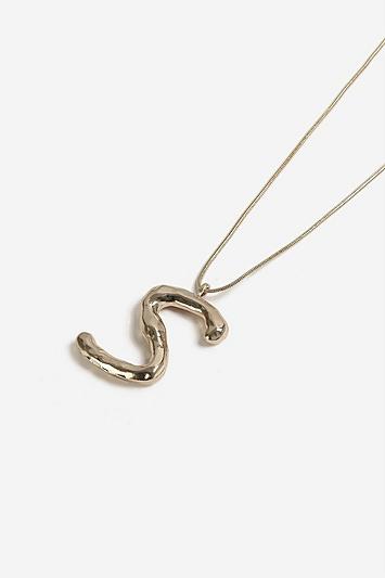 Topshop *s Initial Chunky Necklace