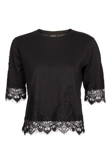 Topshop Lace Petal T-shirt