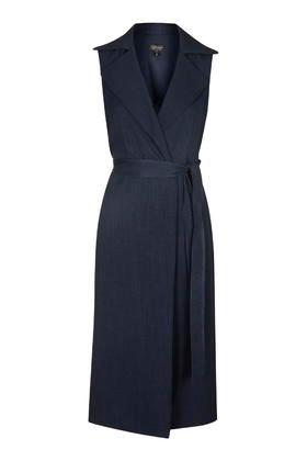Topshop Longline Sleeveless Jacket