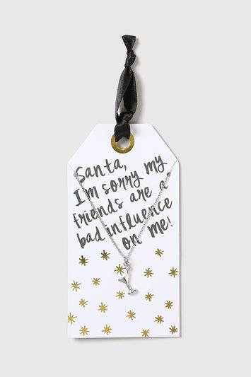 Topshop Christmas Bad Influence Necklace